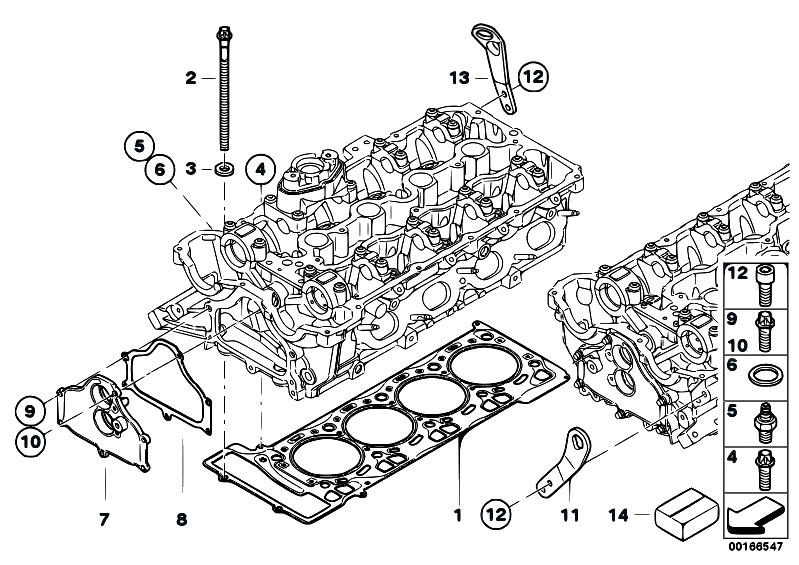 Original Parts For F01 750i N63 Sedan    Engine   Cylinder
