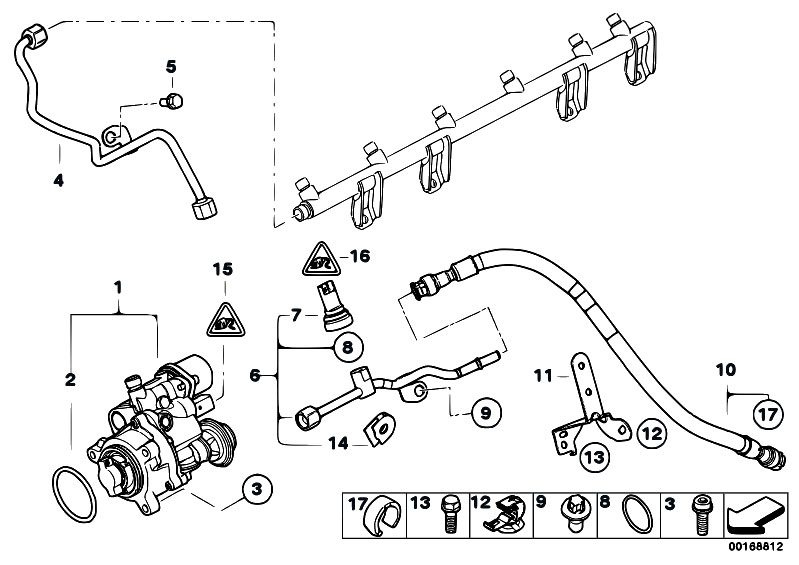 Original Parts for F01 740i N54 Sedan / Fuel Preparation System 