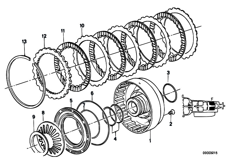 Original Parts for E34 520i M20 Sedan / Automatic Transmission/ Zf ...