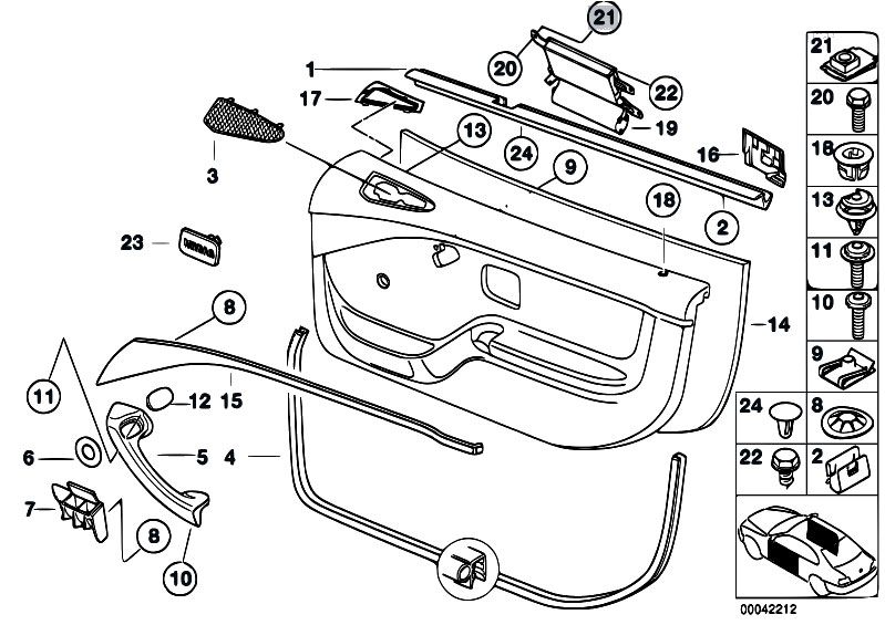 Original Parts for Z3 Z3 M3.2 S50 Roadster / Vehicle Trim ...