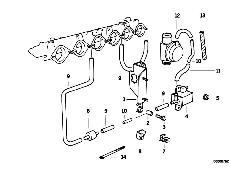 Hella Vacuum Control Valve For BMW E36 E46 E65 E66 - Secondary Air Injection - 11741742712