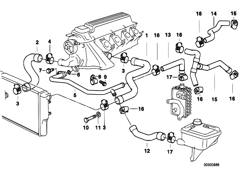 Original Parts for E36 318tds M41 Touring / Engine ... 03 bmw 330i fuse box diagram 