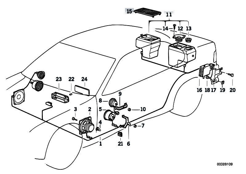 Original Parts For E36 320i M50 Sedan    Audio Navigation