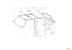 NK 1800tiSA 4 Zyl Sedan / Bodywork/  Body Side Frame Side Member Columns