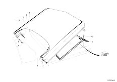 NK 1800tiSA 4 Zyl Sedan / Bodywork Trunk Lid Hinge Latch