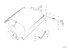 NK 2000ti 4 Zyl Sedan / Bodywork Trunk Lid Hinge Latch-2