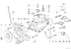 E36 325tds M51 Sedan / Fuel Preparation System/  Injection Pump Bearing Support Diesel