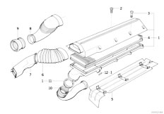 E34 525tds M51 Sedan / Fuel Preparation System Suction Silencer Filter Cartridge