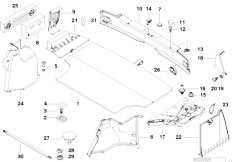 E36 328i M52 Touring / Vehicle Trim/  Trunk Trim Panel