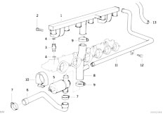 E36 M3 S50 Cabrio / Fuel Preparation System/  Idle Regulating Valve