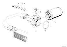 E30 320i M20 Cabrio / Engine/  Lubrication System Oil Filter-2