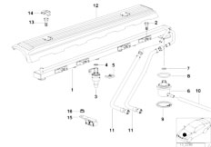 E39 523i M52 Sedan / Fuel Preparation System/  Fuel Injection System