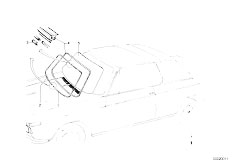 114 1600 M10 Cabrio / Vehicle Trim Glazing