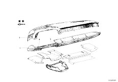 114 2002 M10 Sedan / Vehicle Trim/  Dashboard Support-5