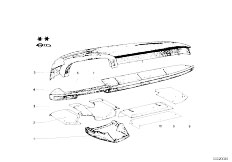 114 2002 M10 Cabrio / Vehicle Trim/  Dashboard Support-7