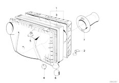 E30 324d M21 4 doors / Fuel Preparation System/  Suction Silencer Filter Cartridge