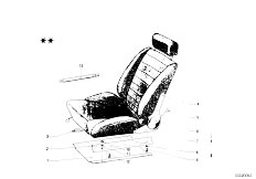 114 2000 M10 Touring / Seats Recaro Sports Seat Part