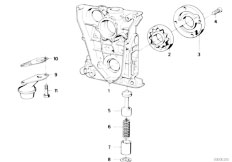 E30 318i M40 Cabrio / Engine/  Lubrication System Oil Pump With Drive