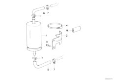 E30 318is M42 2 doors / Fuel Preparation System Fuel Supply Filter