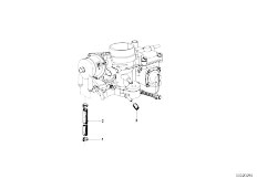 NK 2000 4 Zyl Sedan / Fuel Preparation System Carburetor Mounting Parts-3