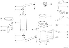 E36 325i M50 Coupe / Fuel Preparation System/  Fuel Supply Filter