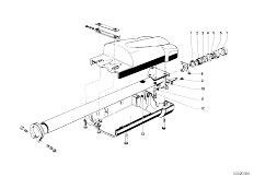 NK 2000tii 4 Zyl Sedan / Steering/  Steering Column Tube Trim Panel