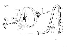 NK 2000tilux 4 Zyl Sedan / Brakes Brake Servo Unit
