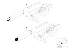 E36 316i 1.6 M43 Compact / Individual Equipment/  Individual Handbrake Lever W Wood Handle