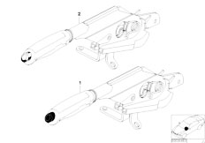 E36 318ti M44 Compact / Individual Equipment/  Individual Handbrake Lever W Wood Handle