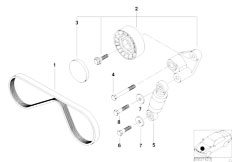 E39 M5 S62 Sedan / Engine Belt Drive Climate Compressor