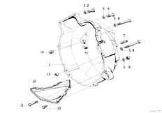 E12 528 M30 Sedan / Clutch Clutch Bell Housing