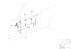 E36 M3 S50 Cabrio / Vehicle Electrical System/  Door Cable Harness