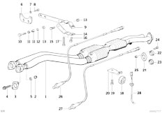 E36 M3 S50 Sedan / Exhaust System Catalyst Lambda Probe