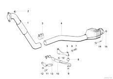 E36 318tds M41 Sedan / Exhaust System Diesel Catalyst