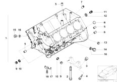 E52 Z8 S62 Roadster / Engine Engine Block