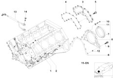 E52 Z8 S62 Roadster / Engine/  Engine Block Mounting Parts