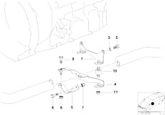 E36 318is M44 Sedan / Exhaust System/  Exhaust Suspension Parts