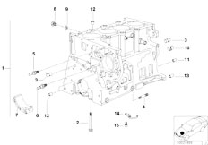 E39 520d M47 Sedan / Engine Engine Block