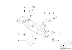 E39 535i M62 Sedan / Engine And Transmission Suspension Gearbox Mounting