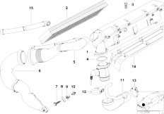 E39 525tds M51 Sedan / Fuel Preparation System/  Suction Silencer Filter Cartridge