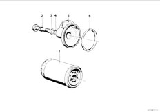 E30 320i M20 Cabrio / Engine/  Lubrication System Oil Filter