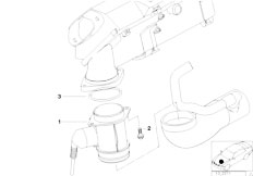 E36 325tds M51 Touring / Fuel Preparation System/  Mass Air Flow Sensor