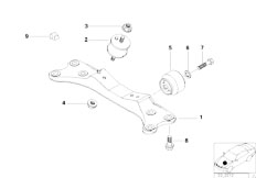 E38 730iL M60 Sedan / Engine And Transmission Suspension Transmission Suspension