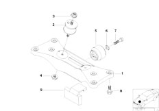 E39 540i M62 Sedan / Engine And Transmission Suspension/  Transmission Suspension