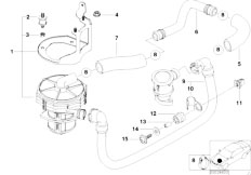 E38 740i M62 Sedan / Engine Emission Control Air Pump