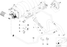 E38 735iL M62 Sedan / Engine/  Vacuum Control Engine-3