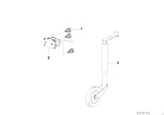E36 M3 S50 Cabrio / Universal Accessories/  Trailer Individual Parts Support Wheel