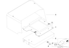 E36 318tds M41 Touring / Vehicle Trim/  Trunk Battery Cover