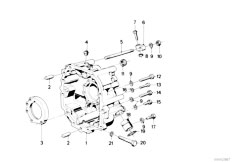 E12 528i M30 Sedan / Manual Transmission Getrag 262 Cover Attach Parts