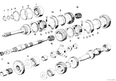 E12 528 M30 Sedan / Manual Transmission/  Getrag 262 Gear Wheel Set Single Parts